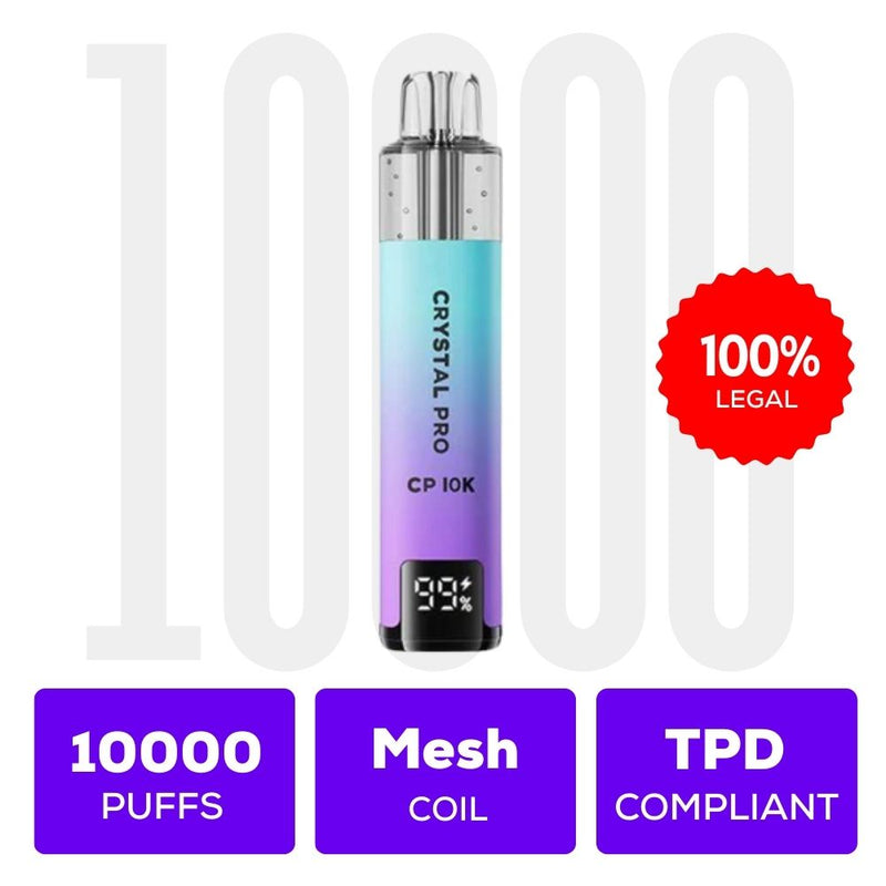 Load image into Gallery viewer, Crystal Pro CP 10K Puffs Prefilled Vape kit
