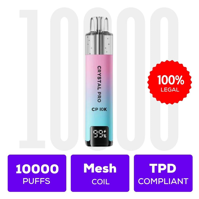 Load image into Gallery viewer, Crystal Pro CP 10K Puffs Prefilled Vape kit
