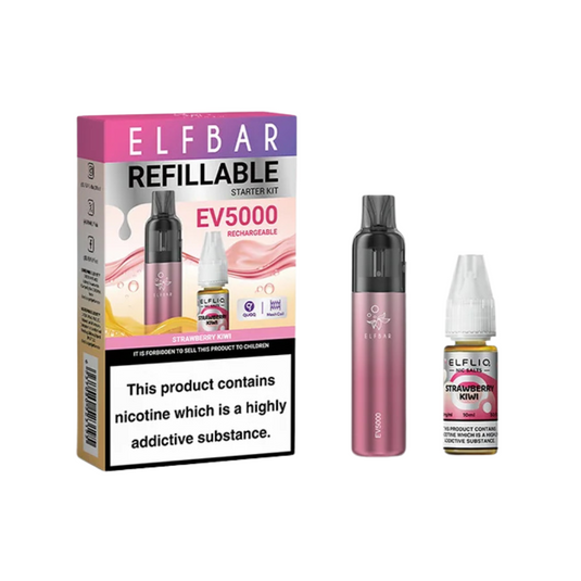 Elf Bar EV5000 Refillable Rechargeable Disposable Vape Kit