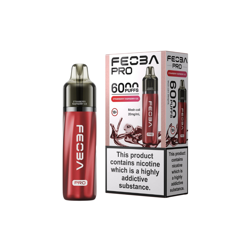 Load image into Gallery viewer, FEOBA_Bar PRO 6000 Prefilled Pod Kit | Strawberry Raspberry 
