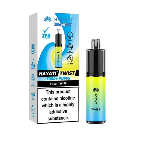HAYATI Twist 5000 Puff Disposable Vape Kit | Offer 4.99 Shop Disposables HAYATI Twist 5000 Puff Disposable Vape Kit | Offer 4.99 Shop Disposables