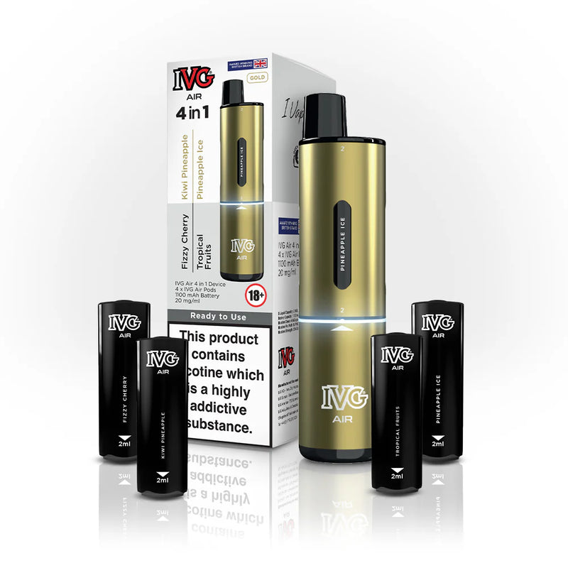 Load image into Gallery viewer, IVG Air 4-in-1 Rechargeable Disposable Vape Kit
