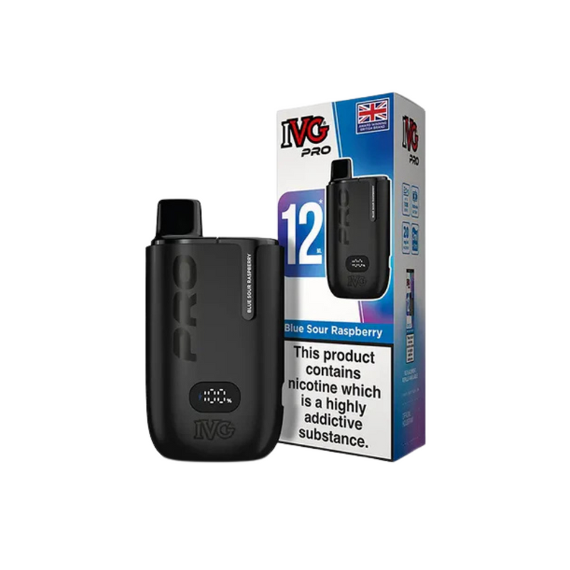 Load image into Gallery viewer, IVG Pro 12 Prefilled Vape Pod Kit | Blue Sour Raspberry
