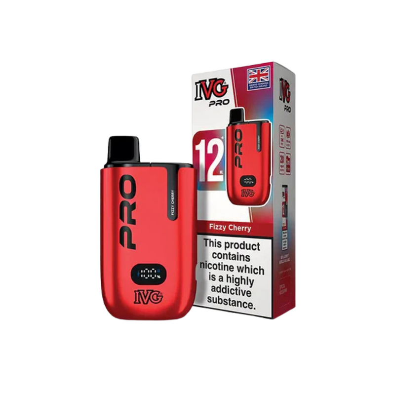 Load image into Gallery viewer, IVG Pro 12 Prefilled Vape Pod Kit | Fizzy Cherry
