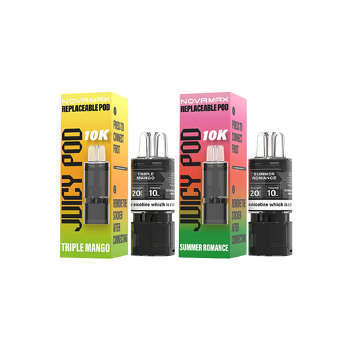 Juicy Pod Novamax 10K Prefilled Pods + Refill Container