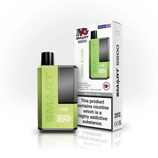 refillable smart vape IVG Smart 5500 Refillable Rechargeable Disposable Vape