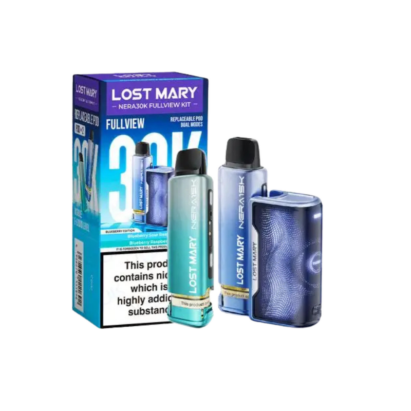 Load image into Gallery viewer, Lost Mary Nera 30K Fullview Pre-Filled Pod Kit | Blueberry Edition
