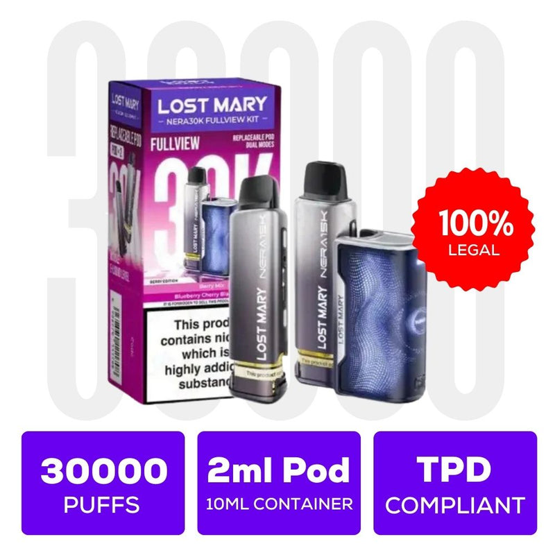 Load image into Gallery viewer, Lost Mary Nera 30K Fullview Prefilled Vape Pod Kit
