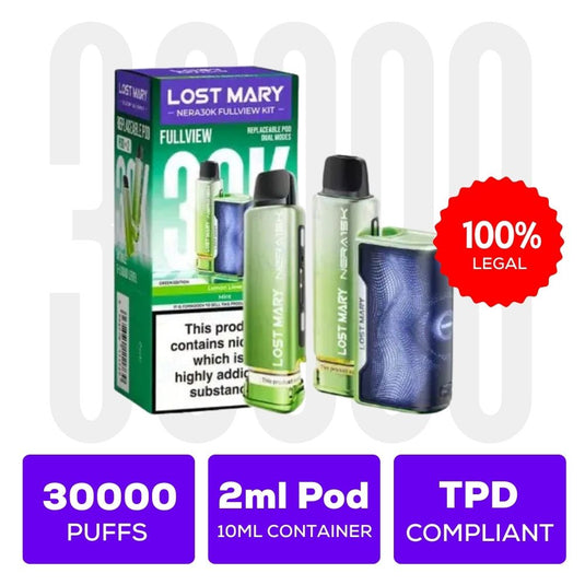 Lost Mary Nera 30K Fullview Prefilled Vape Pod Kit