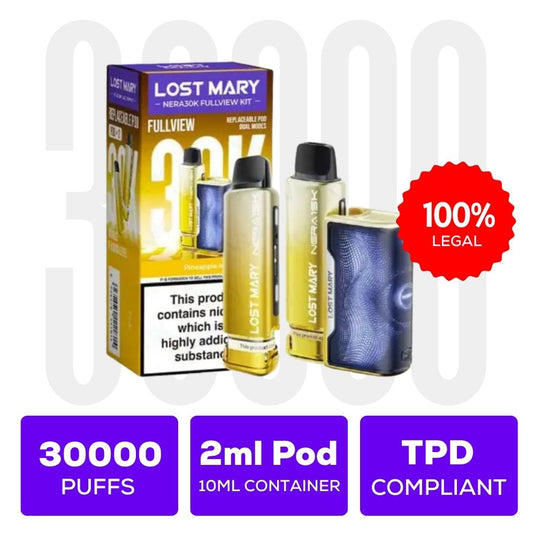 Lost Mary Nera 30K Fullview Prefilled Vape Pod Kit