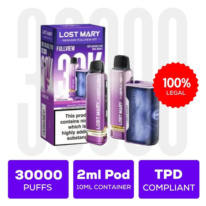 Load image into Gallery viewer, Lost Mary Nera 30K Fullview Prefilled Vape Pod Kit
