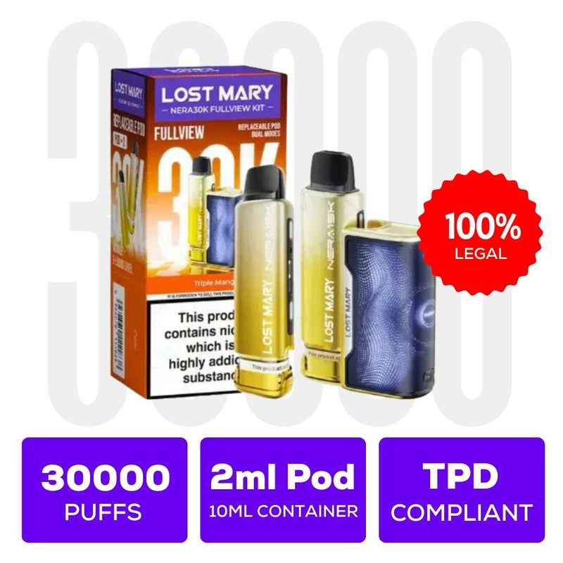 Load image into Gallery viewer, Lost Mary Nera 30K Fullview Prefilled Vape Pod Kit
