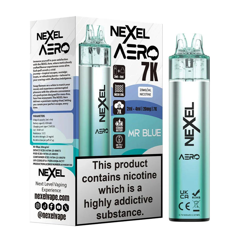 Load image into Gallery viewer, Nexel Aero 7k Prefilled Pod Kit
