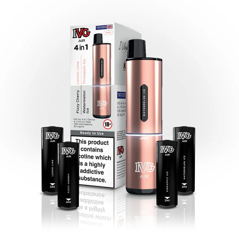 Load image into Gallery viewer, IVG Air 4-in-1 Rechargeable Disposable Vape Kit
