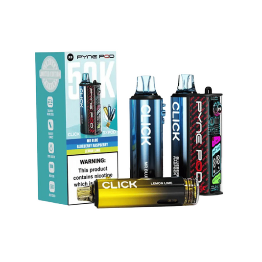 Pyne Pod Click 50k Prefilled Pod kit | Blue Edition 