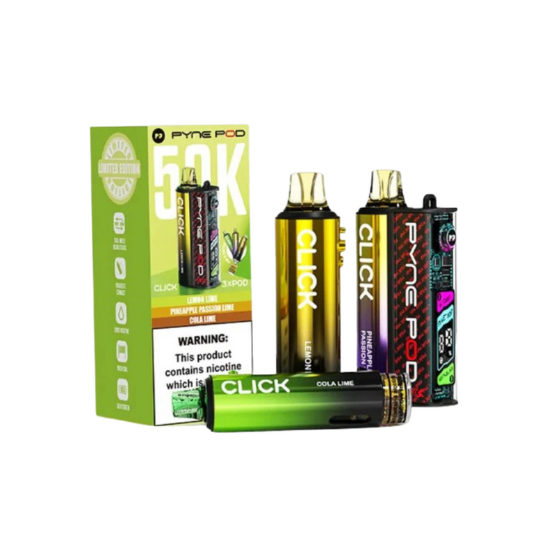 Load image into Gallery viewer, Pyne Pod Click 50k Prefilled Pod kit | Lime Edition
