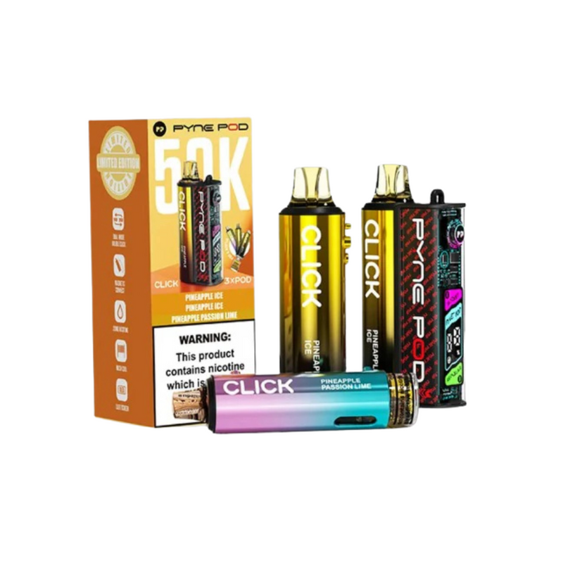 Load image into Gallery viewer, Pyne Pod Click 50k Prefilled Pod kit | Pineapple Edition
