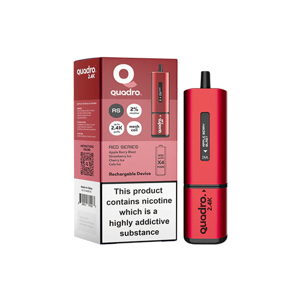 Load image into Gallery viewer, Quadro 2.4K Puffs 4-in-1 Vape Pod Kit
