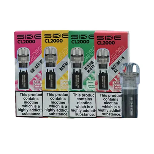 SKE Crystal CL2000 Prefilled Pod + Refill Container