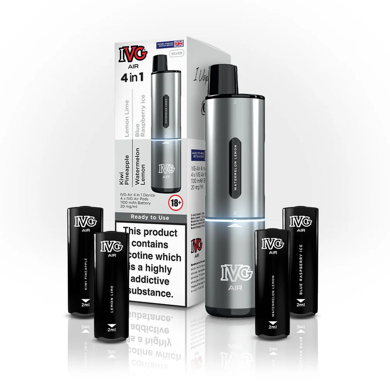 Load image into Gallery viewer, Silver_EditionIVG Air 4in1 Prefilled Pod | Silver Edition

