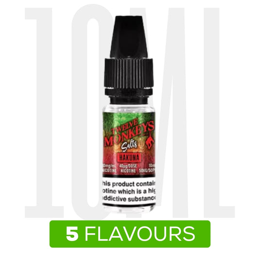 Twelve Monkeys 10ml Nic Salts
