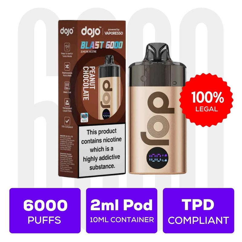 Load image into Gallery viewer, Vaporesso Dojo Blast 6000 Prefilled Pod Device
