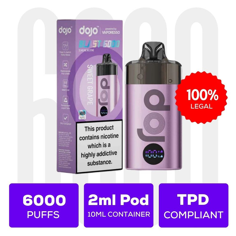 Load image into Gallery viewer, Vaporesso Dojo Blast 6000 Prefilled Pod Device
