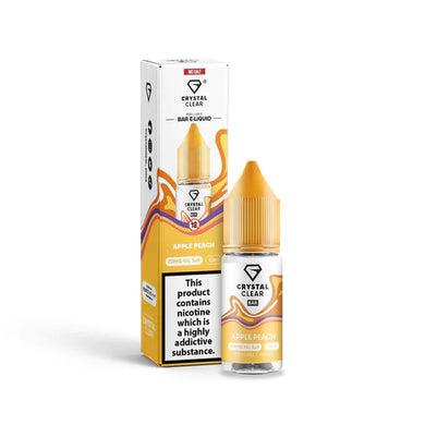 Crystal Clear Nic Salt E-Liquid | Apple Peach 