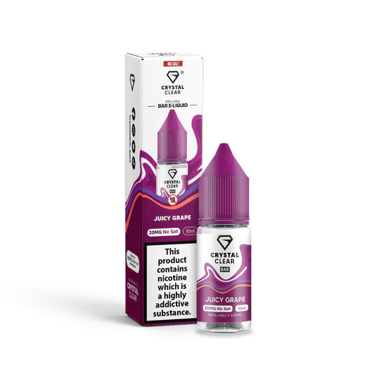 Load image into Gallery viewer, Crystal Clear Nic Salt E-Liquid | Juicy Grape 
