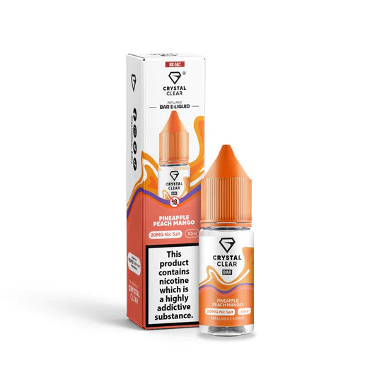 Load image into Gallery viewer, Crystal Clear Nic Salt E-Liquid | Pineapple peach Mango
