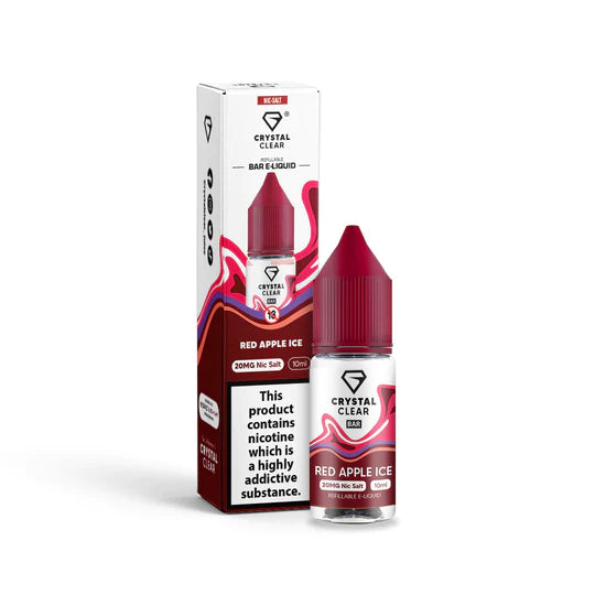 Load image into Gallery viewer, Crystal Clear Nic Salt E-Liquid | Red Apple Ice
