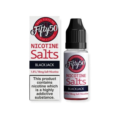 Fifty 50 Nic Salts 10ml | Black Jack