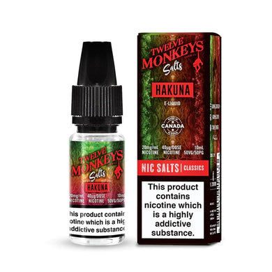 Twelve Monkeys 10ml Nic Salts